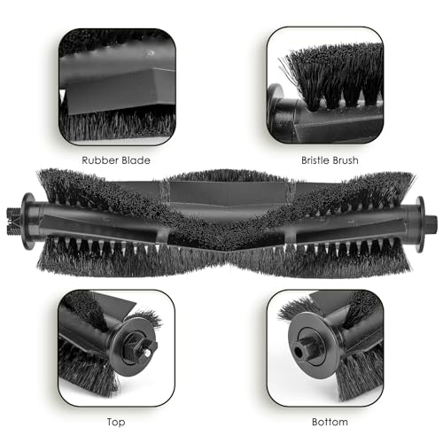 (2 Pieces) Replacement Brush Rollers Compatible with Tikom G8000 Max/ L9000/ L8000 Plus/ G8000 Robot Vacuum and Mop Combo, Replacement Parts Accessory Kit, 2 Brush Rollers - color: G8000 Rollerbrush 2pcs