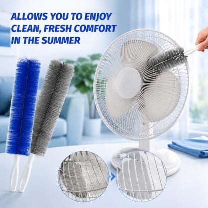 2 Pcs Cobweb Duster, Bendable Fan Cleaner Brushes Set,Ceiling Fan Blades