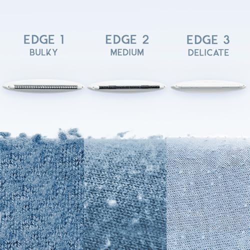GLEENER Fabric Shaver & Lint Remover |Battery-Free 4-in-1 Depiller with 3 Fabric-Safe Edges for Clothes & Upholstery (Turquoise) - color: Turquoise