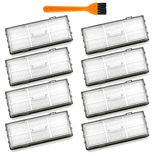Filter Replacement for Roborock S7 S7+ S7 Max Ultra S8 Pro Ultra S8+ S8 S7MaxV S7 MaxV Plus Robot Vacuum Cleaners,Hard Floor Washable Filters,8 Pack Filters