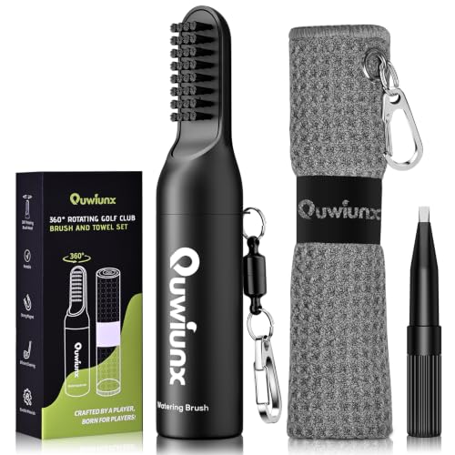 Golf Club Brush Cleaner with Water, 3-in-1 Golf Cleaning Kit