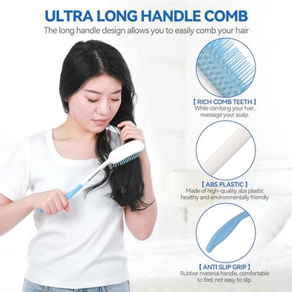 Wefaner Toilet Aids Set for Wiping - Long Handle Butt Wiper