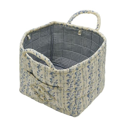 Boho Fabric Storage Basket, Large Capacity Laundry Basket, 12.2'' x 10.23'' x 10.23'' Collapsible Laundry Hamper with Easy Carry Handles (B Multi-Color 5, L) - color: B Multi-Color 5