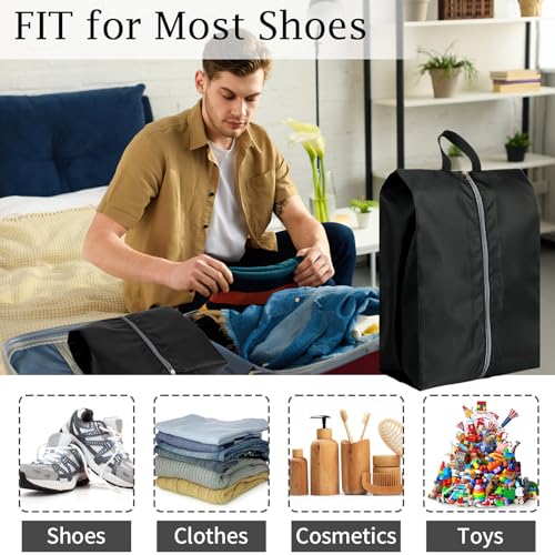 Shoe Bags for Travel, Set of 4 Pack Shoe Travel Bags for Packing Large - color: Mixcolor