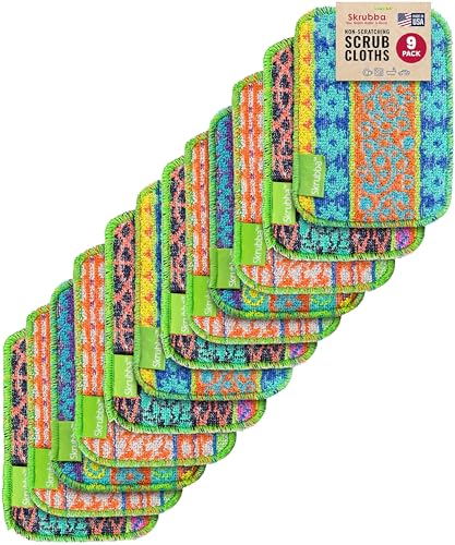 Wet-it! Skrubba 12-Pack Reusable Dish Scrubbers – Non-Scratch Scouring Pads for Kitchen & Household – Eco-Friendly, Dishwasher Safe Scrub Sponges for Dishes, Pots & Pans (Vogue) - size: 12-Pack