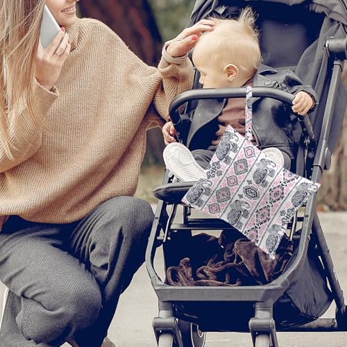 2 Pcs Elephant Gifts Makeup Bag for Women, Elephant Print Wet Bags - color: Multicolor 1486
