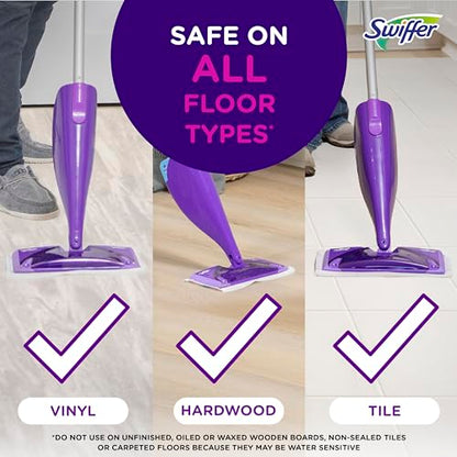 Swiffer WetJet Hardwood Floor Cleaner Spray Mop Pad Refill, Bathroom Cleaning Supplies, Hardwood Floor Cleaner, Multi Surface, 24 Count (Pack of 2) - size: 24 Count (Pack of 2)