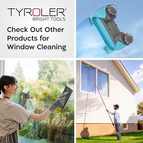 Tyroler Magnetic Window Cleaner Tool Fits Windows 0.1"-0.7" | Glider D2 AFC