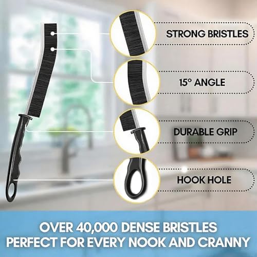 Crevice Cleaning Brush, 6PCS Hard Bristle Crevice Cleaning Brush, Multifunctional Cleaning Gap Brush Tool for Home, Bathroom, Kitchen, Window Track, Bathtub, Vehicle, Faucets, Bowl, Teapot, Cup Use