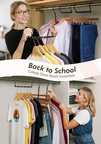 HOUSE DAY College Dorm Essentials 6 Pack, Multifunctional Closet Organizers - color: Black, size: 6 Pack