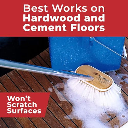 Shurhold 950 6" Deck Brush with Extra Stiff White Polypropylene Bristles - style: Extra Stiff, White