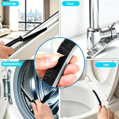 Crevice Cleaning Brush Set, 22 Pieces, Small Gap Brushes for Bathroom, Kitchen, Window Grooves, Corners, Sinks, Tiles, and Faucets (22pcs)