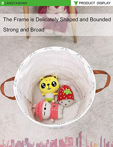 Round Laundry Basket Collapsible Storage Hamper Organizer Gery Wave - color: Gery wave