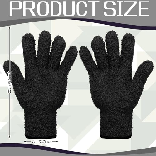 Patelai 2 Pairs Microfiber Gloves for Plants,Black, Pink,Large - color: Black, Pink, size: Large