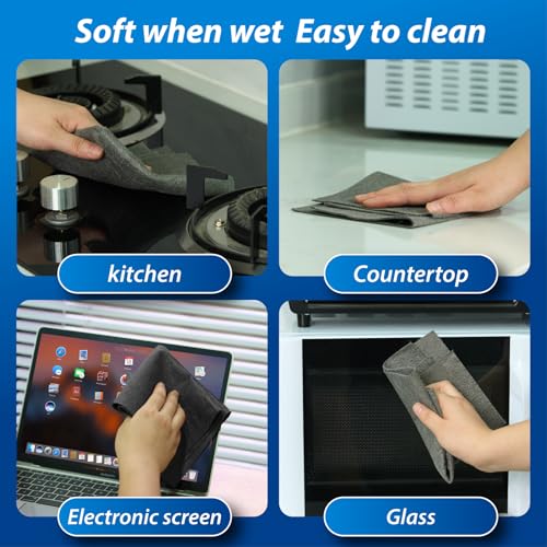Thickened Magic Cleaning Cloth for Glass, 5Pcs Microfiber Cloth