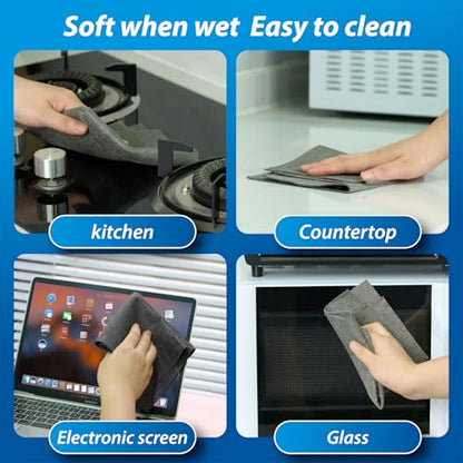 Thickened Magic Cleaning Cloth for Glass, 5Pcs Microfiber Cloth