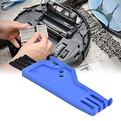 Sweeping Robot Handheld Vacuum Sweeper Parts, ABS Vacuum Brush Cleaning Tool, Blue Vacuum Roller Tool Cleaning Brush Replacement for Xiaomi, Shark, Dreame, Eufy, 1Pcs - color: Blue