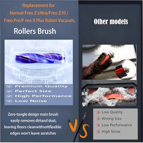 Replacement Accessories Kit For Narwal Freo Z10 / Z10 Ultra Robot Vacuum - color: 13 pack Replacement Parts For Narwal Freo Z10 Robot Vacuum