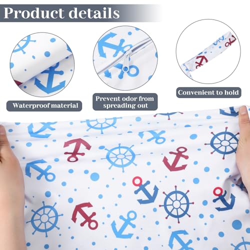 Shappy 2 Pack Wet Dry Bag Travel Laundry Waterproof,Shark - style: Navigation