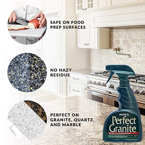 HOPE'S Perfect Stainless, Perfect Granite, and Perfect Sink Cleaner Bundle, Streak Free Polishing Kitchen Cleaners Removes Stains, Restores, and Repels Water, 3 Pack