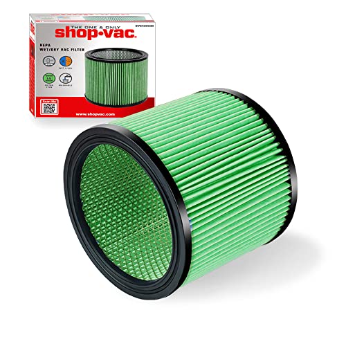 Shop-Vac 90304/90344 Cartridge HEPA Filter for 5-16 Gallon Vacuums, 1 Pack