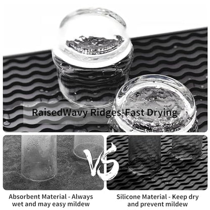 ZLR 4-in-1 Silicone Mat: Air Fryer & Coffee Maker, 12"x12", Black - color: Black, size: 12" x 12"