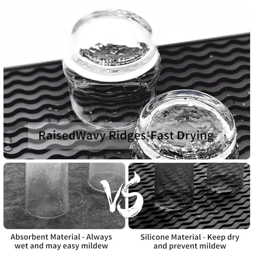 ZLR 4-in-1 Silicone Mat: Air Fryer & Coffee Maker, 12"x12", Black - color: Black, size: 12" x 12"