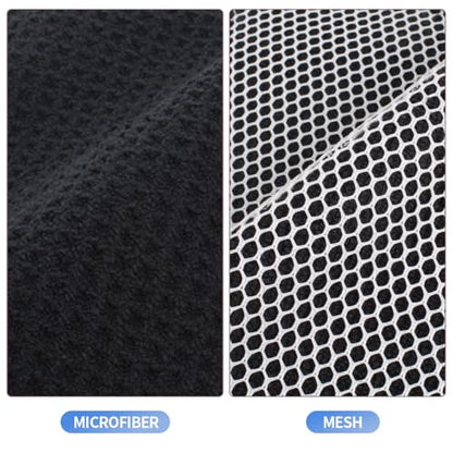KinHwa Dish Cloths with Scrub Side, Microfiber Dish Rags Kitchen Washcloths - color: Dark-black, size: 7inchx7inch