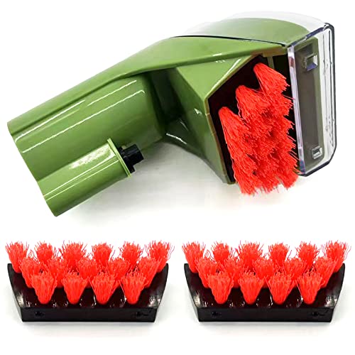 1400B Little Green 3" Tough Stain Brush Tool Replacement for Bissell Little-Green Upright & Portable Carpet Cleaners for 1400B 1425 3860 4075 1400W 1400 1844 2290A Series, 1 Brush, 2 Replacement Brush - color: Green, size: 1+2 pack Green