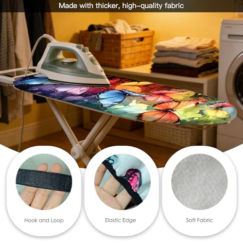 Nuxovilar Rainbow Butterfly Ironing Board Cover 15x54 Cotton - color: Yvc01012