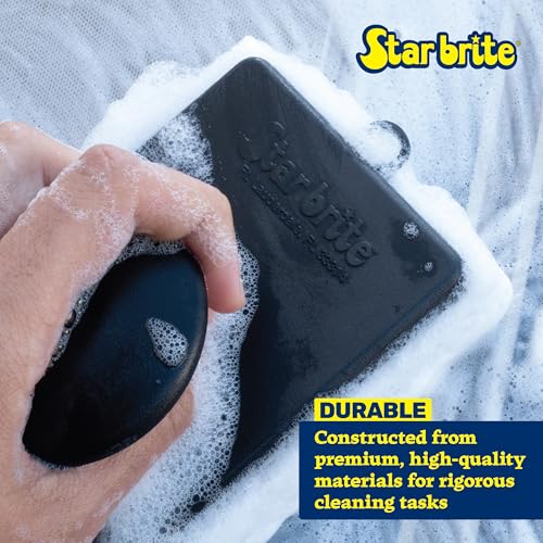 STAR BRITE Fine Super Scrubber Pad - Scratch-Free Cleaning - size: Medium, style: Fine (White)