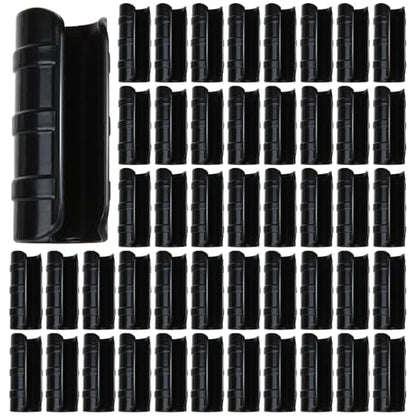 80PCS 3/4 inch Greenhouse Clips Black Greenhouse Clamps - color: Black