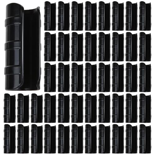 80PCS 3/4 inch Greenhouse Clips Black Greenhouse Clamps - color: Black