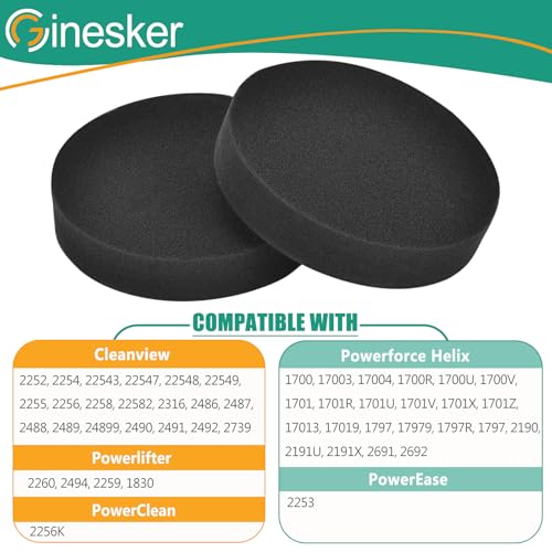 3 Pack Filter for Bissell Powerforce Helix Turbo Rewind Bagless Cleanview 1797 2191 2190 1700 2258 3534 2492 3675 Upright Vacuum, Premotor Foam Filters Replacement Part #1608225 - size: Part #1608225