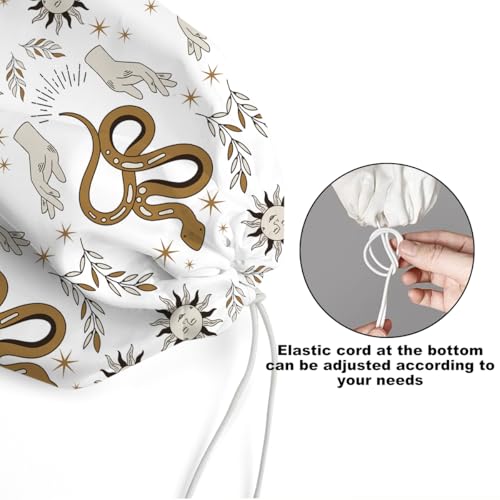 2Pcs Celestial Tarot Plastic Bag Holder, Wall Mount Grocery Bag Holder - color: multicolour 1320