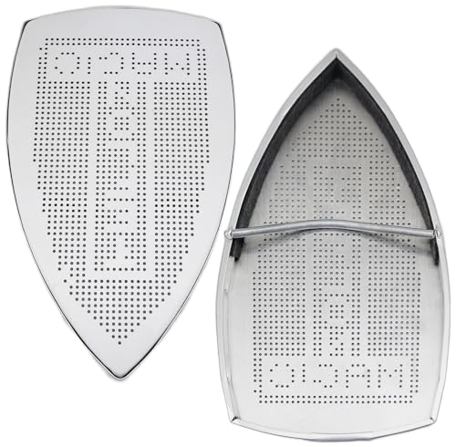 FQTANJU Iron Protector Cover for SilverStar Brand ES-85-AF - Aluminum Steam Iron Shoe Cover with Vented Design (2 Pack) - Prevents Burns & Protects Fabrics