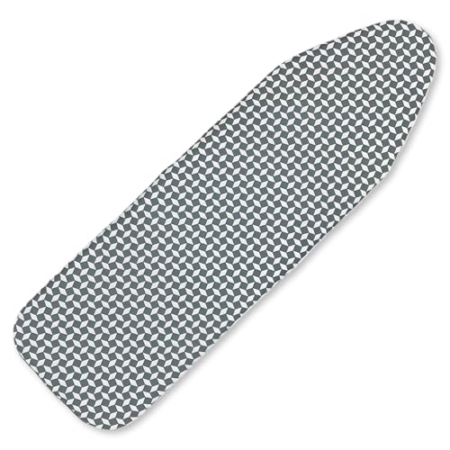 Ironing Board Cover and Pad,13x43In Sewn-in Thick Feltpads - color: 13x43in-white Diamond Grid