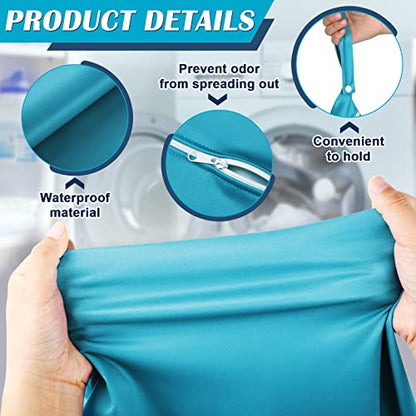 Shappy 2 Pack Wet Dry Bag Travel Laundry Waterproof,Solid Gray Blue - style: Solid Green Pink