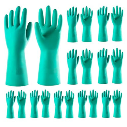 ThxToms 10 Pairs Nitrile Chemical Resistant Gloves,Latex Rubber Free,M - color: Pack of 10, size: Medium