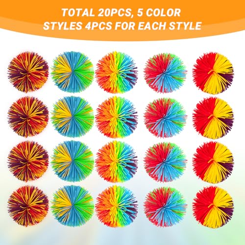 20 Pcs Stringy Balls,Soft Sensory Balls