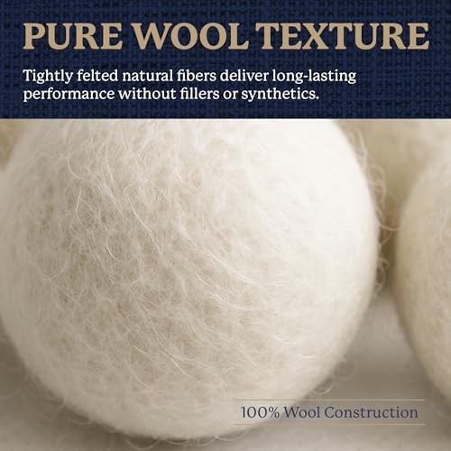 Farberware Wool Dryer Balls, 4-Pack, Reusable - color: White/Green