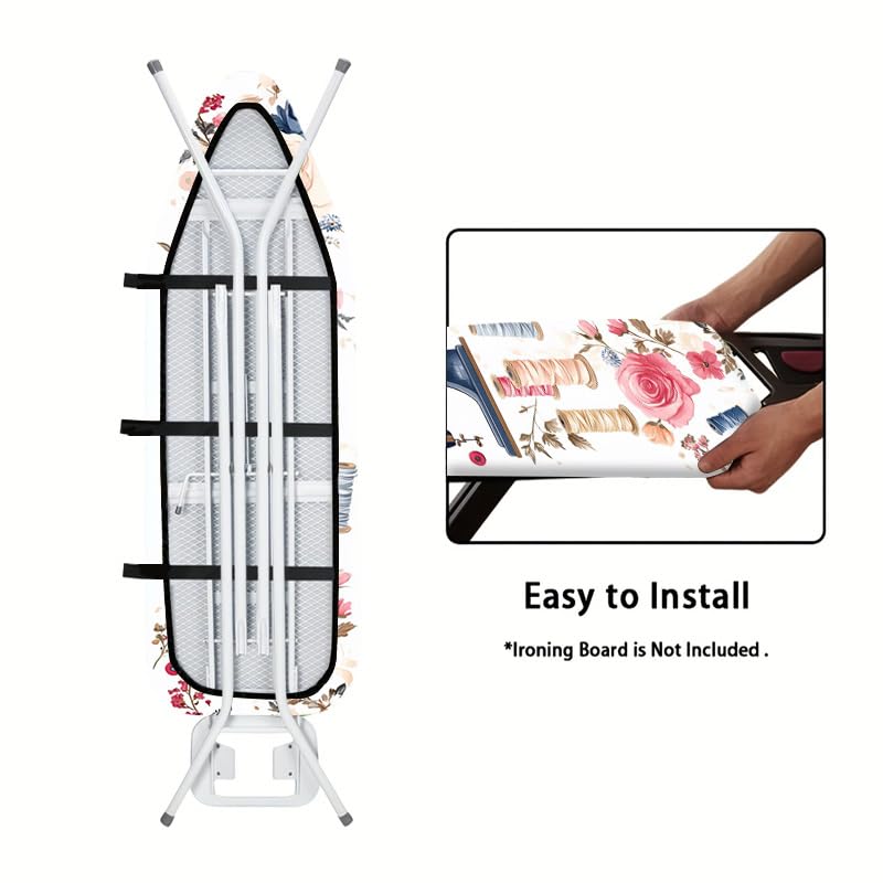 Nuxovilar Sewing Machine Ironing Board Cover 15x54 Inches Polyester - color: Fw03374, size: 15×54 inch