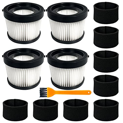 4 Pack DCV5011H HEPA Filter Fit for DEWALT DCV501HB Cordless Handheld Vac - size: 4pcs