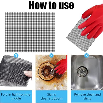 2026 New Upgrade Toilet Cleaning Screens Toilet Cleaner Hard Water 5.5 x 4 Inch Flexible Scrubbing Pads Remove Calcium Deposits Carbon Rust for Toilet Kitchen - style: 20