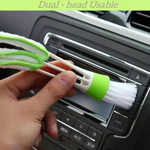 Blind Cleaner Brush, Blinds Dust Shutters, Mini Washable & Removable Window Air Conditioner Duster - color: Green Blind Cleaner Duster