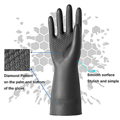 Chemical Resistant Latex Gloves, Cleaning Protective Safety Work - color: Xl/12.9''