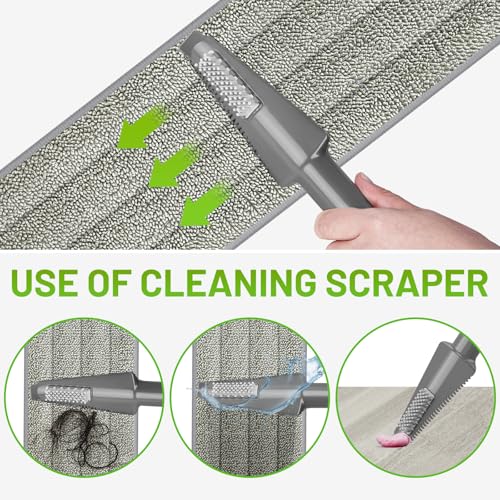 Spray Mop for Floor Cleaning - Wet Dry Mops for Multi-Surfaces - color: Gray Green