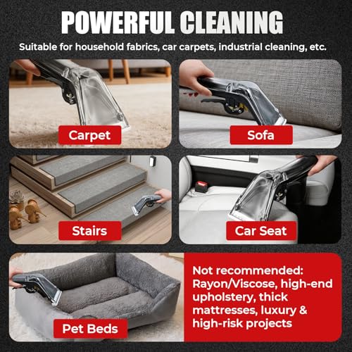 4" 1-Jet Upholstery Tool Compatible with Mytee 8400P Air Lite, Upholstery Wand for Mytee Carpet Extractors with 1/4" Quick Disconnect, Professional Cleaning Tool for Home, Auto & Commercial Use