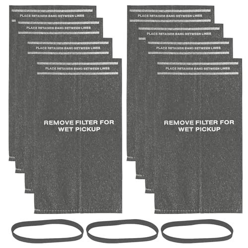 8 Pack 38737 Filter Bags Fit for Craftsman 2 to 2.5 Gallon Vac,CMXZVBE38737 - size: 8+3 Pack