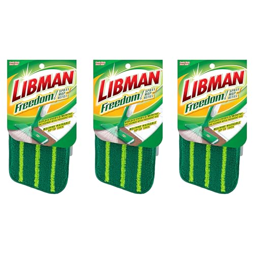 Libman Freedom Spray Mop Refill Heads, Microfiber, 3 Pack - style: 3 Pack Refill